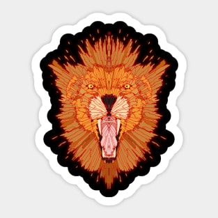 Lion art Desing Sticker